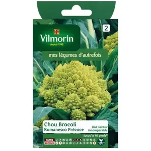 Comparateur de prix : Vilmorin 3367142 Pack de Graines Chou Brocoli Romanesco Précoce