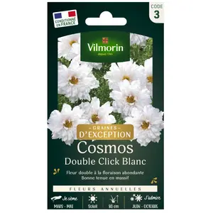 VILMORIN Cosmos Double Click blanc pas cher