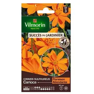 Vilmorin - Sachet graines Cosmos Sulphureus Mini Orange / Carioca pas cher
