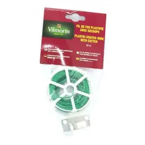 VILMORIN Fil de fer plastifié avec découpe 20 m TERLIA pas cher