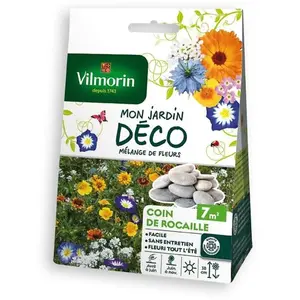 Comparateur de prix : Vilmorin 5867307 Pack de Graines Mélange de Fleurs Coin de Rocaille 7 m