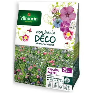 Vilmorin - Mélange de fleurs - Camaïeu Pastel - 25 M² pas cher