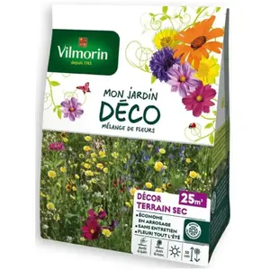 Vilmorin - Sachet graines Mélange de fleurs Terrains secs 25m2