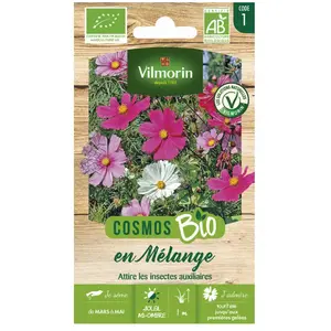VILMORIN Sachet graines Cosmos en mélange BIO - Cosmos bipinnatus pas cher