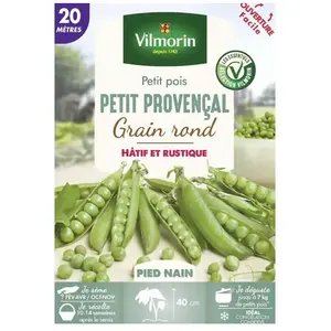 Vilmorin - Pois Nain à Grain Rond Petit Provencal - 20 m