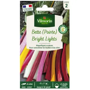 VILMORIN Sachet graines Poirée Bright lights - Beta vulgaris pas cher