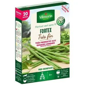 Vilmorin - Graines de Haricot vert sans fil fortex 20 mètres