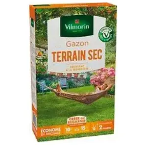 VILMORIN Gazon terrain sec en boîte - 250 g