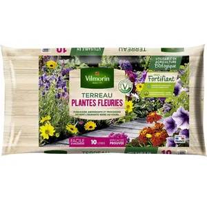 VILMORIN Terreau plantes fleuries - 10 L