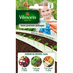 Vilmorin - Mon premier potager - 3 rubans de 2 mètresVendu paramazon