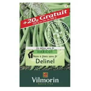 Comparateur de prix : VILMORIN Sachet graines de Haricot nain sans fil DELINEL