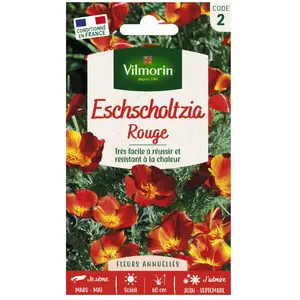 VILMORIN Eschscholtzia rouge pas cher