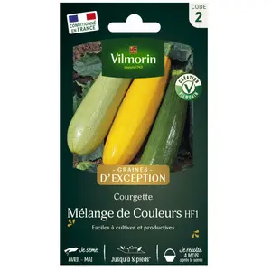 VILMORIN Mélange graines de Courgette différentes couleurs