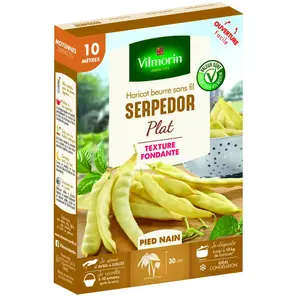 VILMORIN Graines de haricot serpedor nains à gousses plates - 10 M pas cher