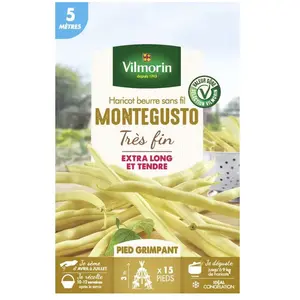 VILMORIN Haricot beurre sans fil MONTEGUSTO très fin - 5 mètres pas cher