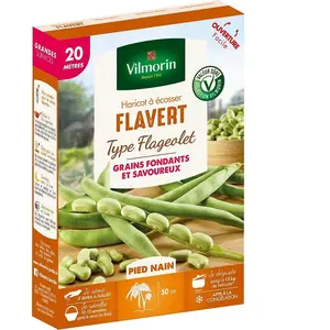 VILMORIN Graines de haricot flavert - 20 M pas cher