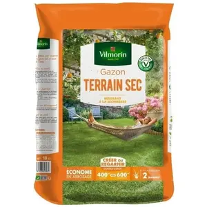 VILMORIN Semences de gazon rustique pour terrain sec - 10 kg