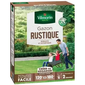 Comparateur de prix : VILMORIN Semences de gazon rustique - 3 kg