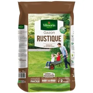 Comparateur de prix : VILMORIN Semences de gazon rustique - 15 kg