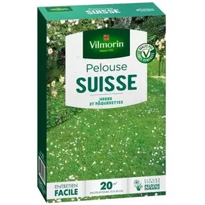 Comparateur de prix : VILMORIN Semences de pelouse Suisse - Pâquerettes - Boîte de 500 g