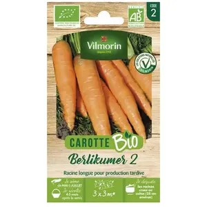 VILMORIN Sachet graines Carotte Berlikum 2 BIO - Daucus carota pas cher