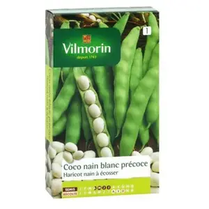 Vilmorin - Haricot Nain à Ecosser Coco Blanc Précoce pas cher