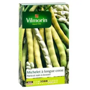 VILMORIN Haricot Michelet à longue cosses Sachet de graines pas cher