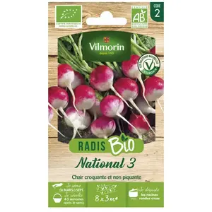 Radis National 3 bio Vilmorin pas cher
