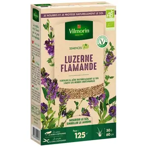 Comparateur de prix : Vilmorin - Graines de Luzerne Flamande BIO, boite de 375grs