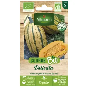 VILMORIN Sachet de graines Courge Delicata BIO- pas cher