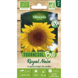 Vilmorin - Sachet de graines Tournesol Royal Nain bio pas cher