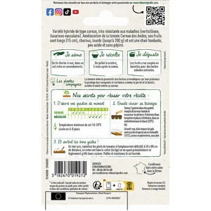 Tomate cornue Cornabel HF1 Vilmorin pas cher