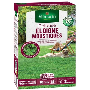 Pelouse - VILMORIN - 4467219 - Eloigne moustiques - 250 g pas cher