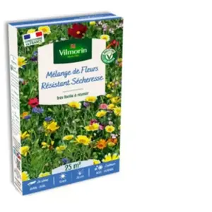 Fleurs Résistantes Sécheresse - 25 M² - Mélange De Fleurs Vilmorin