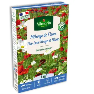 Pop Love Rouge et Blanc - 7 m² - Mélange de fleurs | Vilmorin Jardin