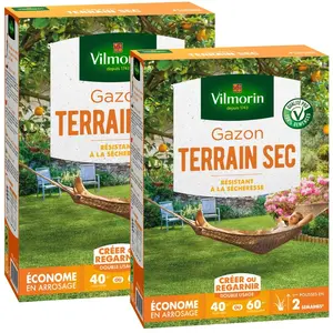 Gazon Terrain Sec - 1 kg (x2) | Vilmorin Jardin