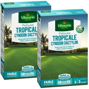 Gazon - Vilmorin - Pelouse Tropicale - Cynodon Dactylon - 500 g (x2)