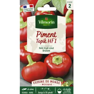 Piment Topik HF1 - Cuisine du Monde | Vilmorin Jardin pas cher