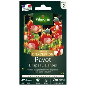 VILMORIN Pavot Drapeau Danois pas cher