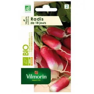 Comparateur de prix : Radis de 18 jours bio Vilmorin