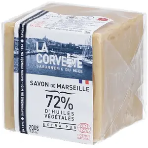 La Corvette Marseille Cube de Savon de Marseille Olive Extra Pur Filmé 200g pas cher
