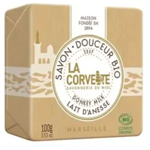 La Corvette Savon Douceur au Lait d'Anesse Bio, 100 g