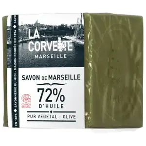 Comparateur de prix : La Corvette Cube de Savon de Marseille Olive Ecocert Film 300 g