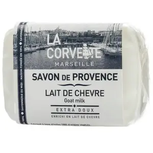 Comparateur de prix : La Corvette Marseille Savon de Provence Lait de Chèvre Filmé 100g