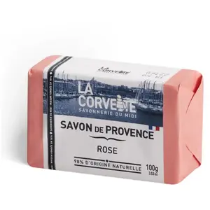Comparateur de prix : La Corvette Savon de Provence Rose 100 g
