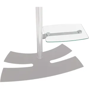 ITB Erard 38400 Lux-UP Tablette Porte Périphérique Verre Gris 42 x 27 x 24 cm pas cher