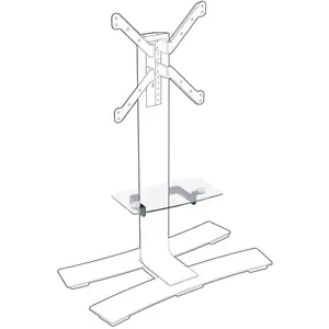 Comparateur de prix : ITB - Tablette en verre trempé pour meuble tv - erard 039090 - Métal