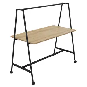 Comparateur de prix : BURONOMIC Table de travail collaborative mobile Alto Largeur 180 cm Bois / Métal