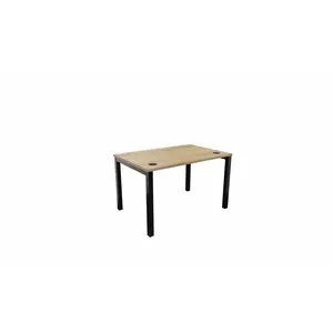 Buronomic Bureau Droit Astro Arche 120x80 Cm Chêne Vieilli/noir pas cher