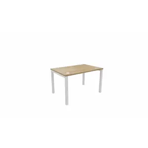 Buronomic Bureau Droit Astro Arche 120x80 Cm Chêne Vieilli/blanc pas cher